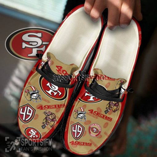 HDS0128 - Custom San Francisco 49ers Hey Dude Shoes-Sportsify