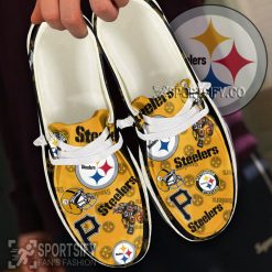 HDS0127 - Custom Pittsburgh Steelers Hey Dude Shoes-Sportsify