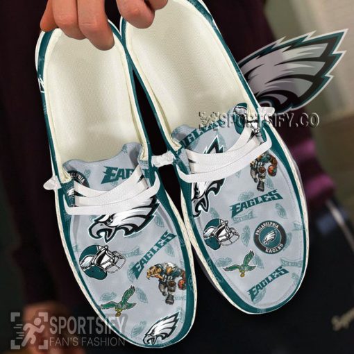 HDS0126 - Custom Philadelphia Eagles Hey Dude Shoes-Sportsify