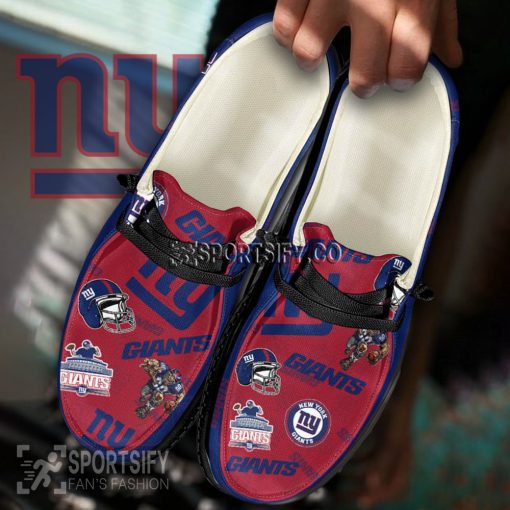 HDS0124 - Custom New York Giants Hey Dude Shoes-Sportsify