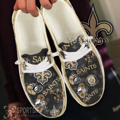 HDS0123 - Custom New Orleans Saints Hey Dude Shoes-Sportsify