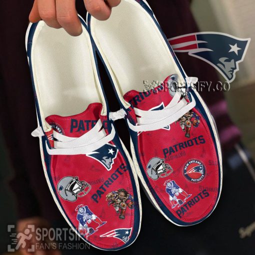 HDS0122 - Custom New England Patriots Hey Dude Shoes-Sportsify