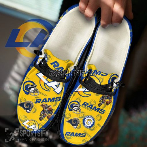 HDS0119 - Custom Los Angeles Rams Hey Dude Shoes-Sportsify