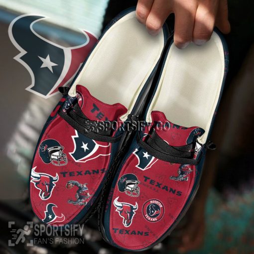 HDS0113 - Custom Houston Texans Hey Dude Shoes-Sportsify