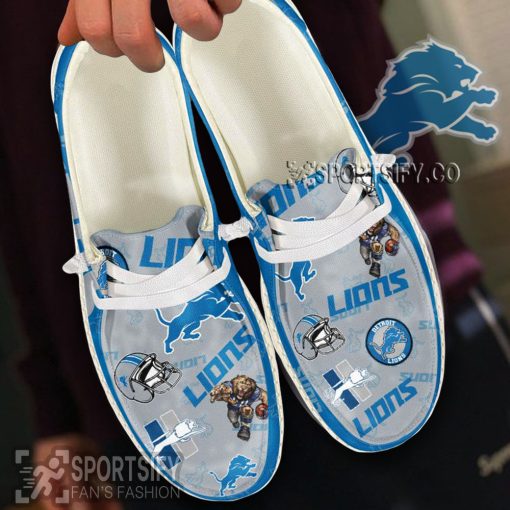 HDS0111 - Custom Detroit Lions Hey Dude Shoes-Sportsify