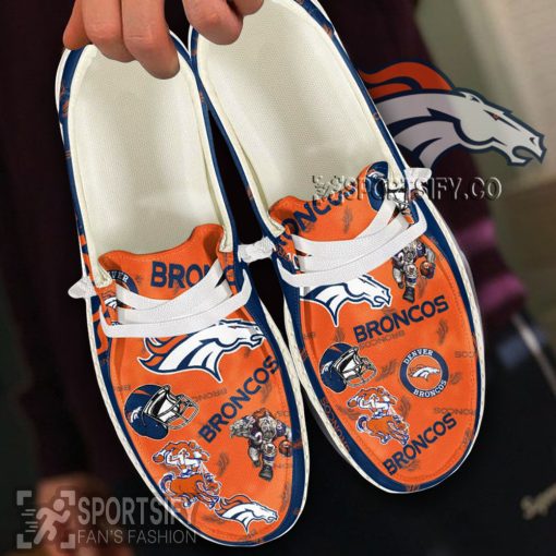 HDS0110 - Custom Denver Broncos Hey Dude Shoes-Sportsify