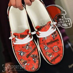 HDS0108 - Custom Cleveland Browns Hey Dude Shoes-Sportsify