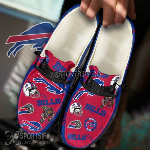 HDS0104 - Custom Buffalo Bills Hey Dude Shoes-Sportsify