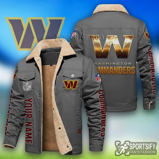 LEJ0132 - Washington Commanders Leather Jacket-Sportsify