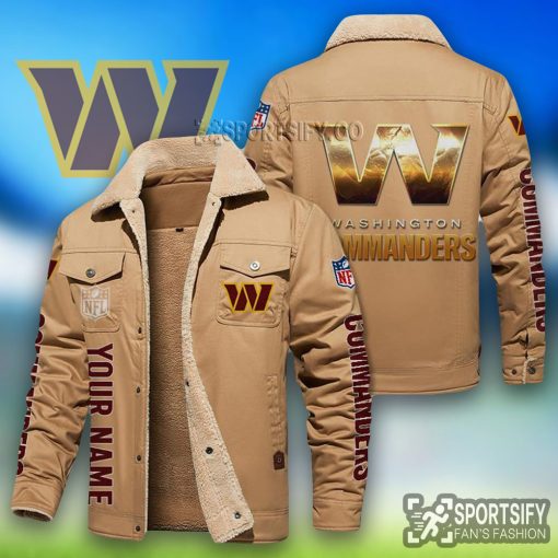 LEJ0132 - Washington Commanders Leather Jacket-Sportsify