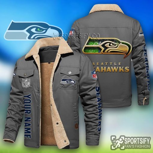 LEJ0129 - Seattle Seahawks Leather Jacket-Sportsify