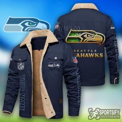 LEJ0129 - Seattle Seahawks Leather Jacket-Sportsify