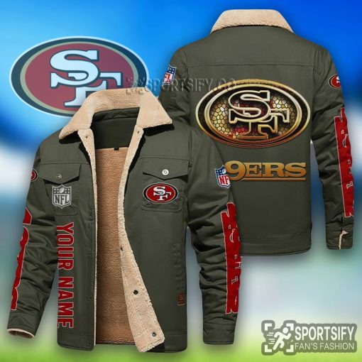 LEJ0128 - San Francisco 49ers Leather Jacket-Sportsify