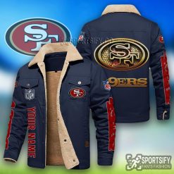 LEJ0128 - San Francisco 49ers Leather Jacket-Sportsify