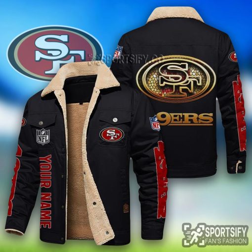 LEJ0128 - San Francisco 49ers Leather Jacket-Sportsify