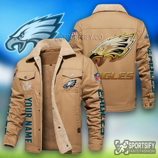 LEJ0126 - Philadelphia Eagles Leather Jacket-Sportsify