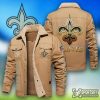 LEJ0123 - New Orleans Saints Leather Jacket-Sportsify