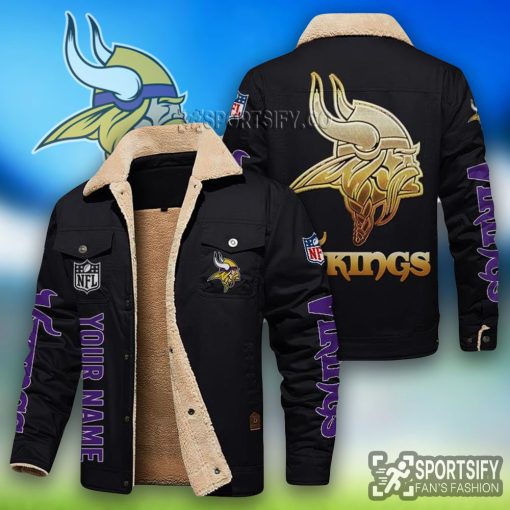 LEJ0121 - Minnesota Vikings Leather Jacket-Sportsify