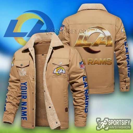 LEJ0119 - Los Angeles Rams Leather Jacket-Sportsify