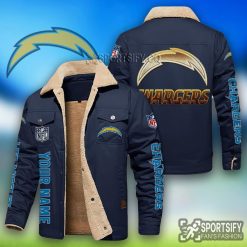 LEJ0118 - Los Angeles Chargers Leather Jacket-Sportsify