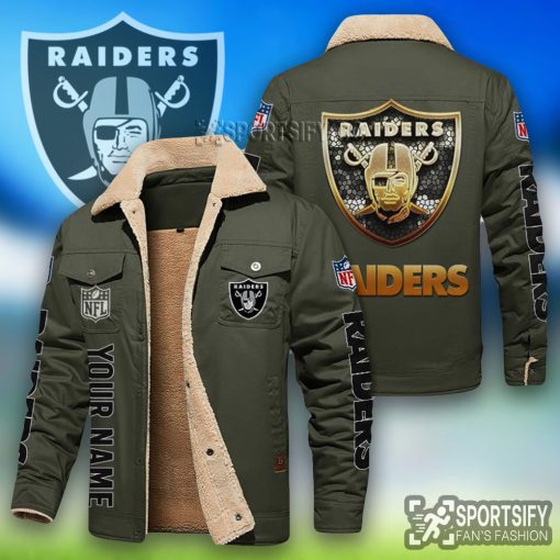 LEJ0117 - Las Vegas Raiders Leather Jacket-Sportsify