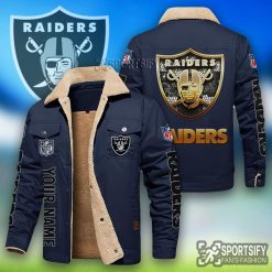 LEJ0117 - Las Vegas Raiders Leather Jacket-Sportsify