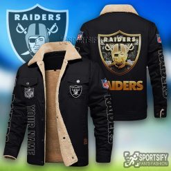 LEJ0117 - Las Vegas Raiders Leather Jacket-Sportsify