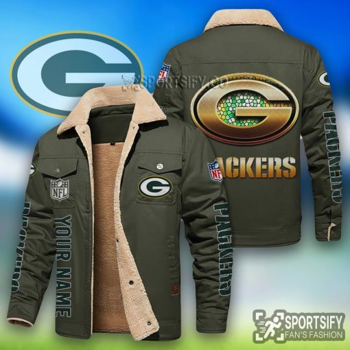 LEJ0112 - Green Bay Packers Leather Jacket-Sportsify