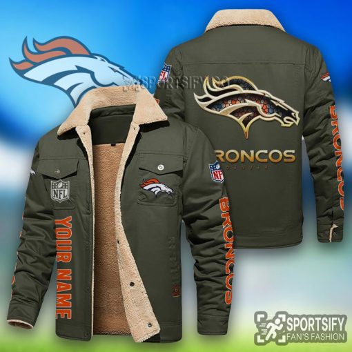 LEJ0110 - Denver Broncos Leather Jacket-Sportsify