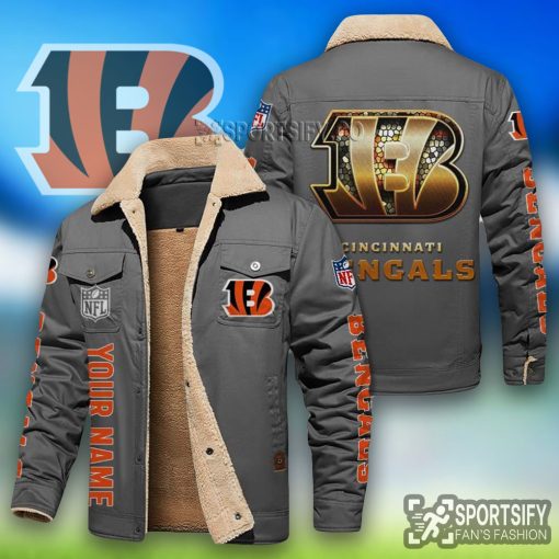 LEJ0107 - Cincinnati Bengals Leather Jacket-Sportsify