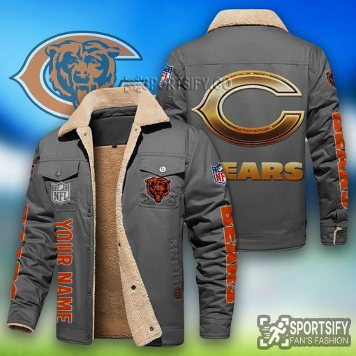 LEJ0106 - Chicago Bears Leather Jacket-Sportsify