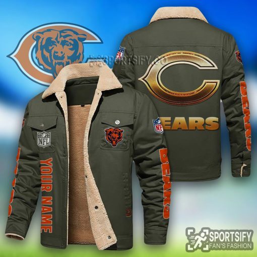 LEJ0106 - Chicago Bears Leather Jacket-Sportsify