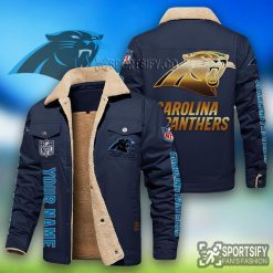 LEJ0105 - Carolina Panthers Leather Jacket-Sportsify