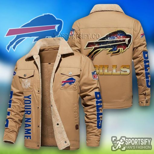 LEJ0104 - Buffalo Bills Leather Jacket-Sportsify