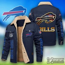 LEJ0104 - Buffalo Bills Leather Jacket-Sportsify