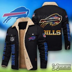 LEJ0104 - Buffalo Bills Leather Jacket-Sportsify