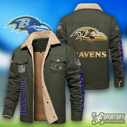 LEJ0103 - Baltimore Ravens Leather Jacket-Sportsify