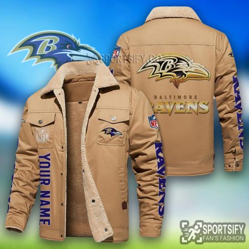 LEJ0103 - Baltimore Ravens Leather Jacket-Sportsify