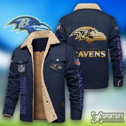 LEJ0103 - Baltimore Ravens Leather Jacket-Sportsify