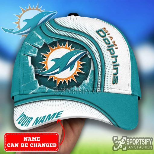 HAT0220 - Custom Miami Dolphins Hat-Sportsify