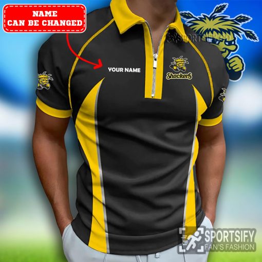 ZPP02125 - Custom Wichita State Shockers Zipper Polo-Sportsify.co