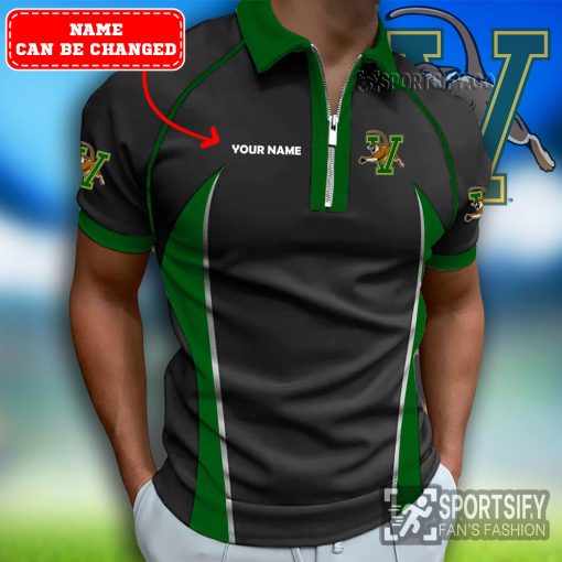 ZPP02120 - Custom Vermont Catamounts Zipper Polo-Sportsify.co