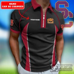 ZPP02117 - Custom USC Trojans Zipper Polo-Sportsify.co