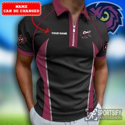 ZPP02102 - Custom Temple Owls Zipper Polo-Sportsify.co