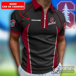 ZPP02097 - Custom Stanford Cardinal Zipper Polo-Sportsify.co