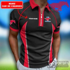 ZPP02093 - Custom SMU Mustangs Zipper Polo-Sportsify.co