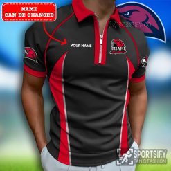 ZPP02065 - Custom Miami RedHawks Zipper Polo-Sportsify.co