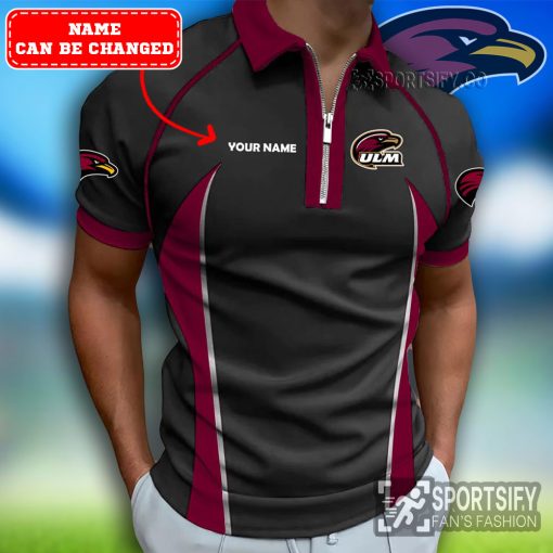 ZPP02057 - Custom Louisiana-Monroe Warhawks Zipper Polo-Sportsify.co