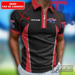 ZPP02056 - Custom Louisiana Tech Bulldogs Zipper Polo-Sportsify.co