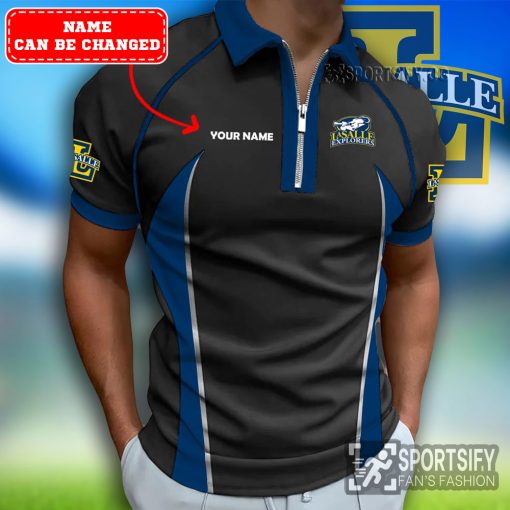 ZPP02052 - Custom La Salle Explorers Zipper Polo-Sportsify.co